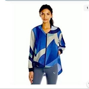 Puma x Careaux windbreaker Blue Cream Swirl Zip M